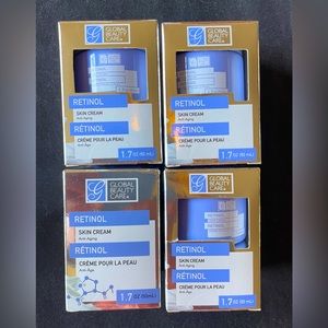 Retinol Anti-Aging Day Night Skin Cream 1.7 oz Global Beauty Care SET OF 4 New